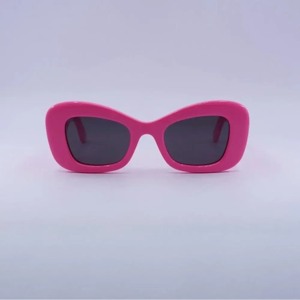 New! Alexander McQueen Vibrant Pink Sunglasses, AM0434S 004, Authentic